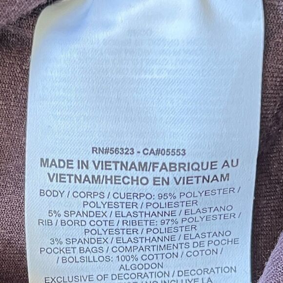 NIKE Purple & Gold Velour Velvet Full Zip Sweatshirt   Women’s Size Small - Picture 4 of 8